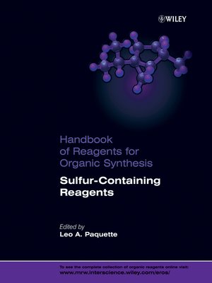 cover image of Handbook of Reagents for Organic Synthesis, Sulfur-Containing Reagents